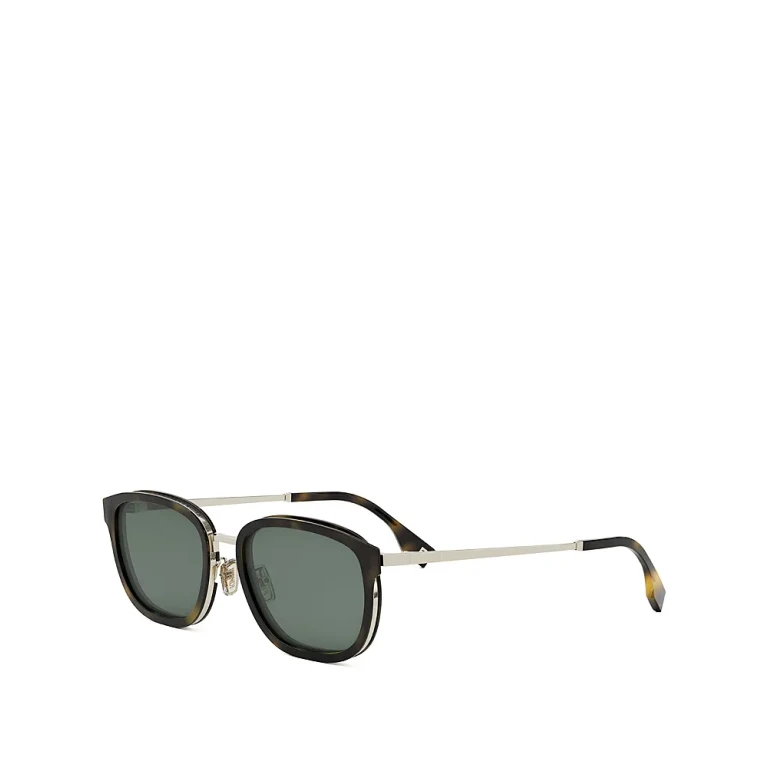 Fendi Travel Oval Metal Sunglasses, 55mm