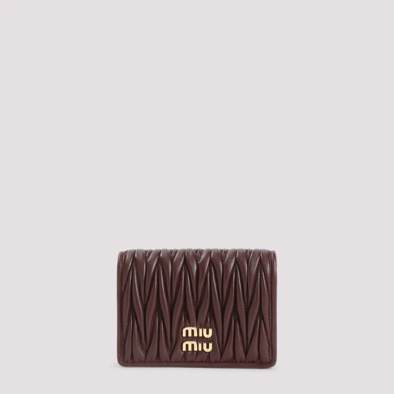 Portefeuille Miu Miu en cuir d'agneau