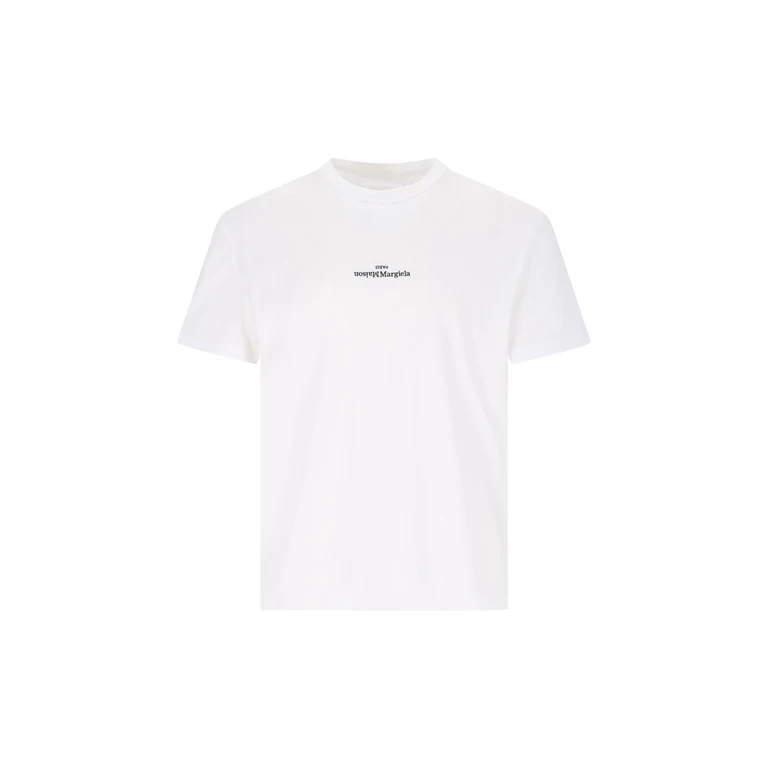 Maison Margiela Distorted-logo Cotton T-shirt