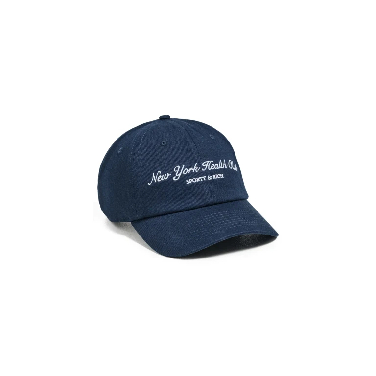 Sporty & Rich NY Health Club Cap Dark Navy One Size