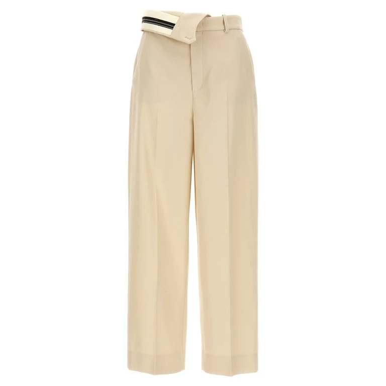 Fendi Pantalone Wool Cotton Trousers