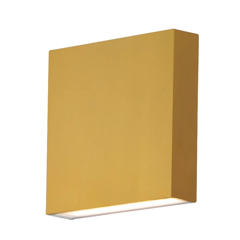 Natural Aged Brass LED Outdoor Wall Sconce from the Brik Collection