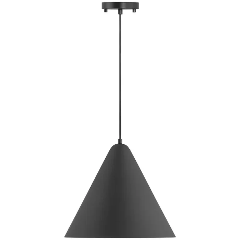 Matte Black LED Pendant from the Ford Collection