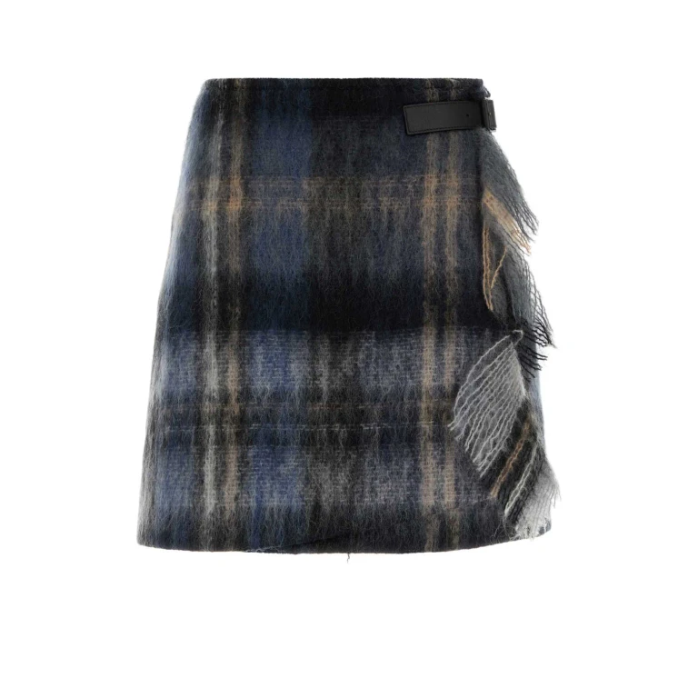 Loewe Embroidered Mohair Blend Mini Skirt