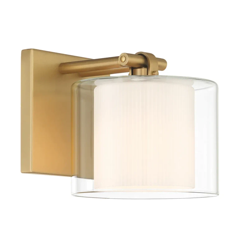 Legacy Brass Bathroom Vanity Light Sconce from the Seville Collection