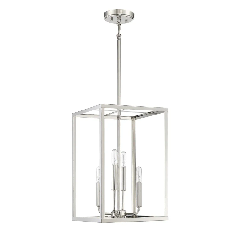 Trade Winds Lighting 4-Light Pendant Light In Polished Nickel - TW50013-PN
