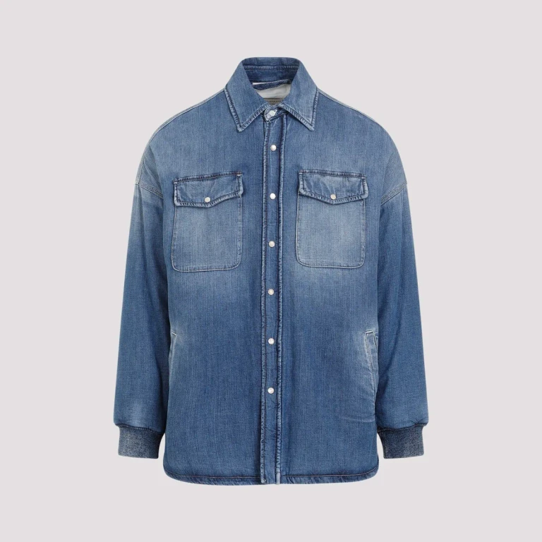 ALEXANDER MCQUEEN - Alexander McQueen Quilted Denim Shirt