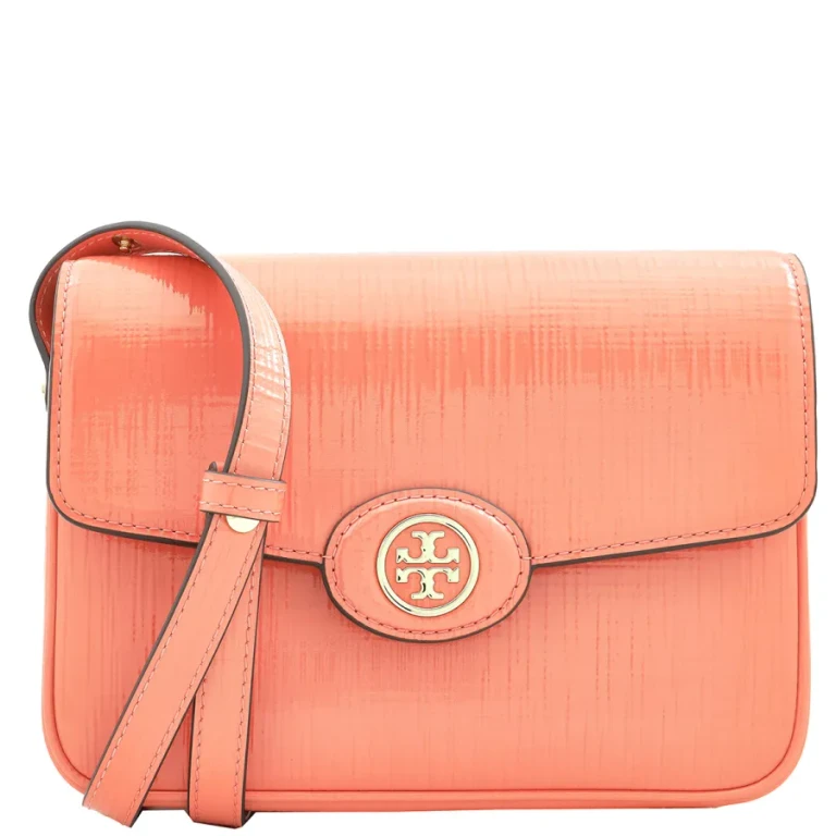 Tory Burch Robinson Embossed Leather Convertible Shoulder Bag