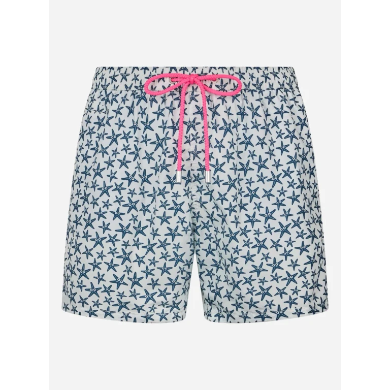 MC2 Saint Barth Lighting Micro Fantasy Multicolor Starfish Print Swim Shorts