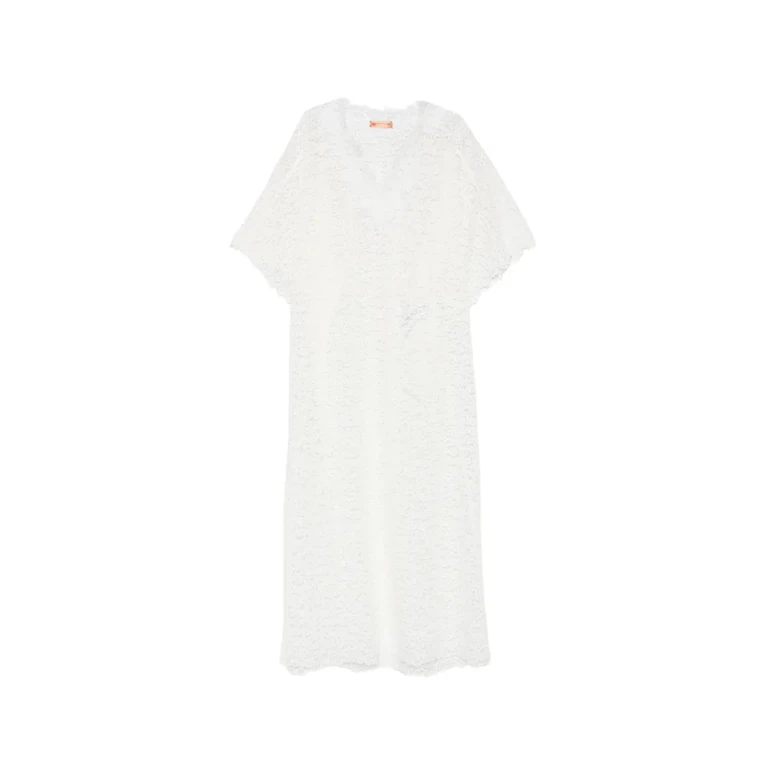 Ermanno Scervino Lace V-neck Dress