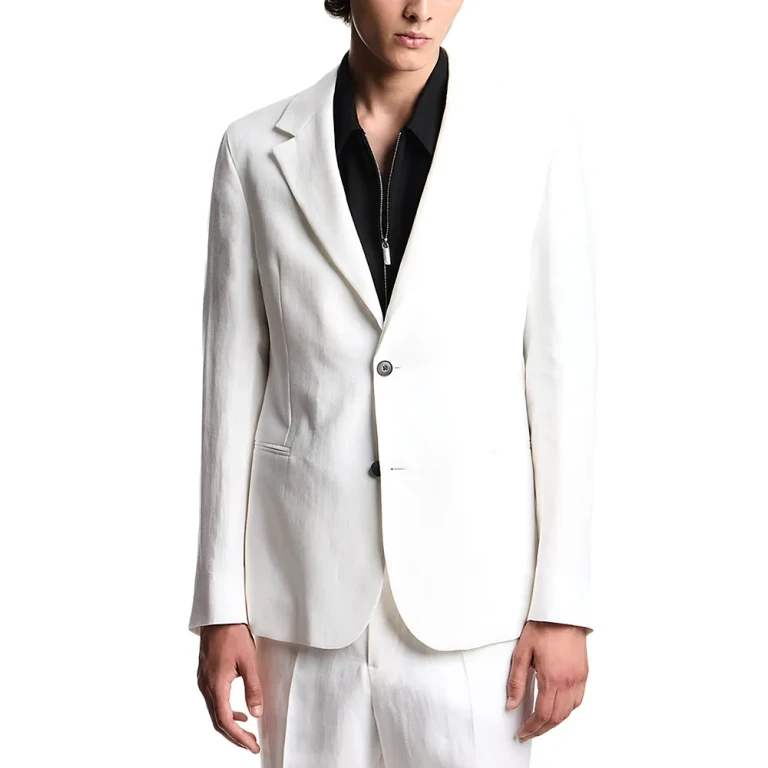Emporio Armani Pure Linen Single Breasted Regular Fit Blazer