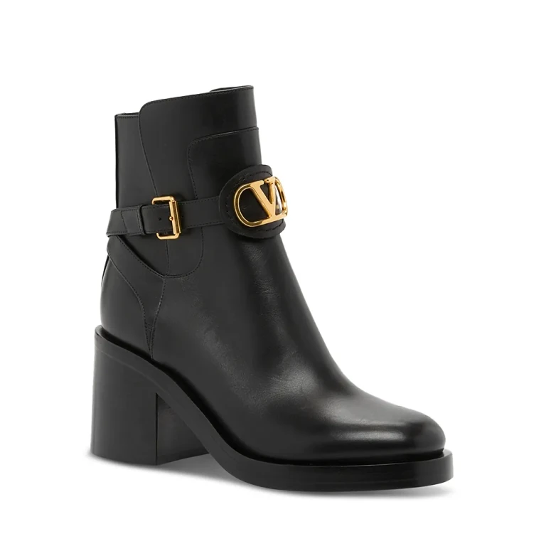 Valentino Garavani Women's Vlogo Buckled Booties