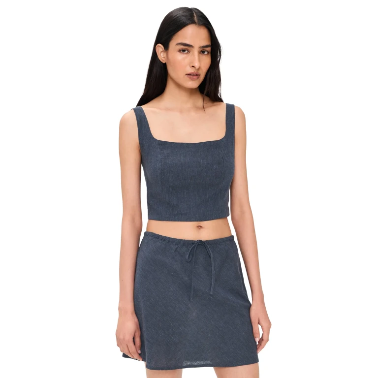 Marine Layer Zoe Hemp Tank India Ink L