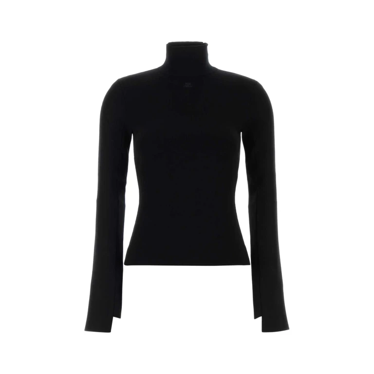 Courrèges Black Viscose Blend Sweater
