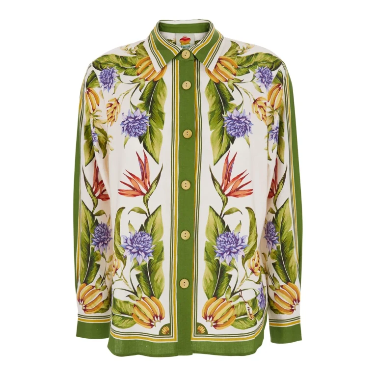 Farm Rio Tropical Scarf Sand Shirt