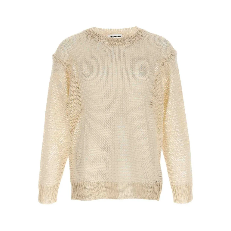 Jil Sander Rundhalspullover - Schwarz