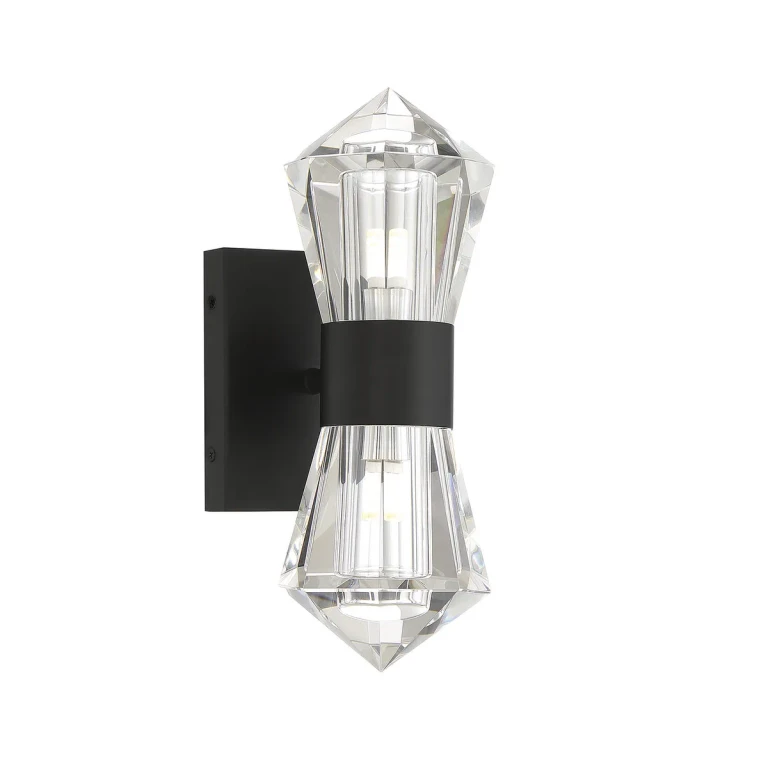 Dryden 2-Light Wall Sconce in Matte Black