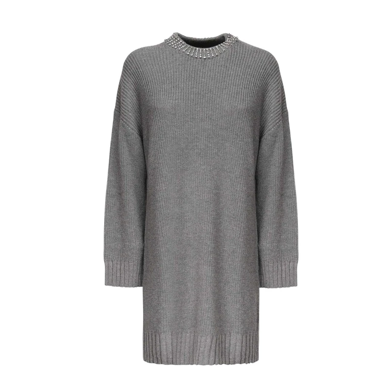 Pinko Dresses Grey Polyamide - Women
