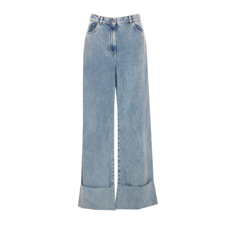 Lanvin Wide Leg Denim Pants
