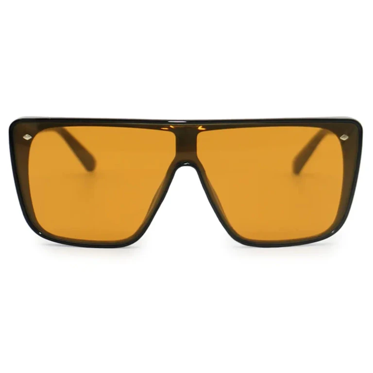 Sustainable Rayz - Limited Edition Yellow Squared Sunglasses - Black