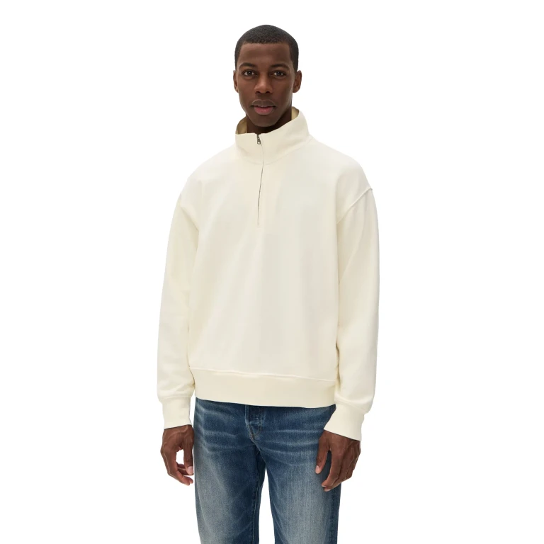 Madewell Quarter Zip Pullover Olive Slate XL