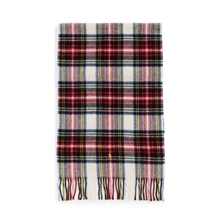 Polo Ralph Lauren Plaid Twill Scarf Dress Stewart One Size