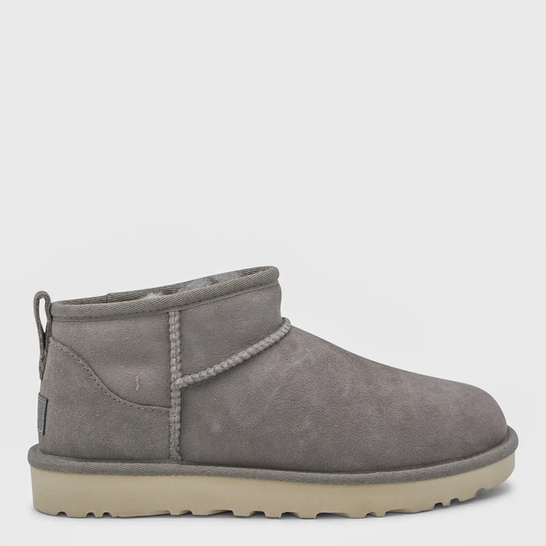 UGG Grey Ultra Mini Boots