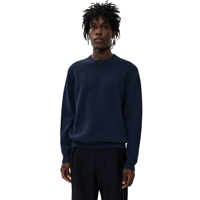SIMKHAI Vaughn Crew Neck Sweater Midnight L