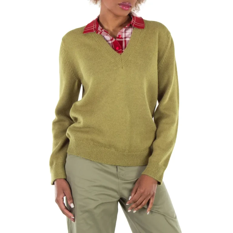 Loewe Polo Collar V Neck Sweater