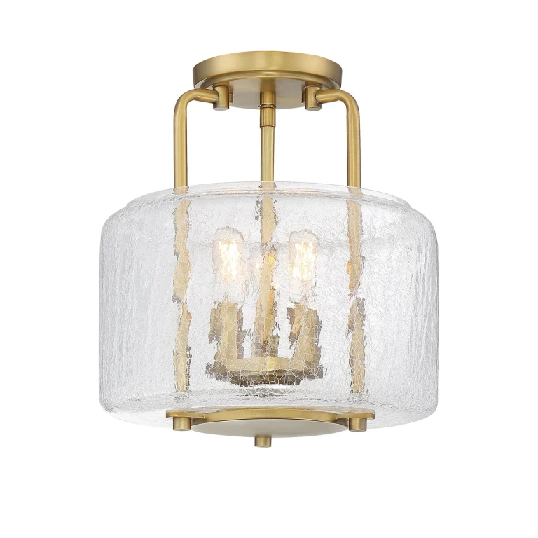 Savoy House Avalon 3-Light Ceiling Light in Warm Brass - 6-7790-3-322