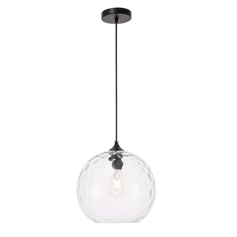 Black One Light Pendant from the Gibson Collection