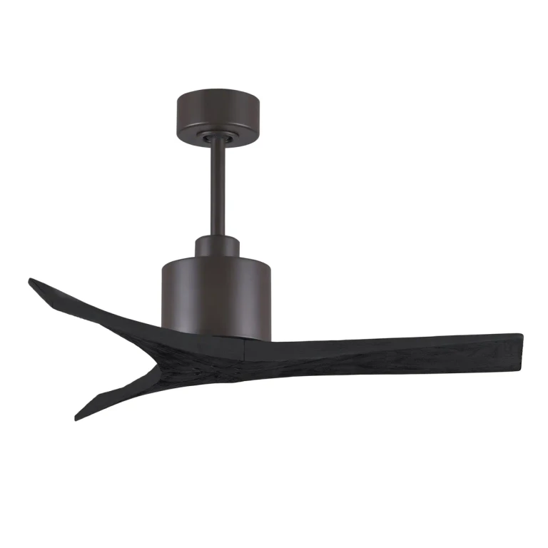 Mollywood 6-Speed DC 42 Ceiling Fan in Textured Bronze with Matte Black blades