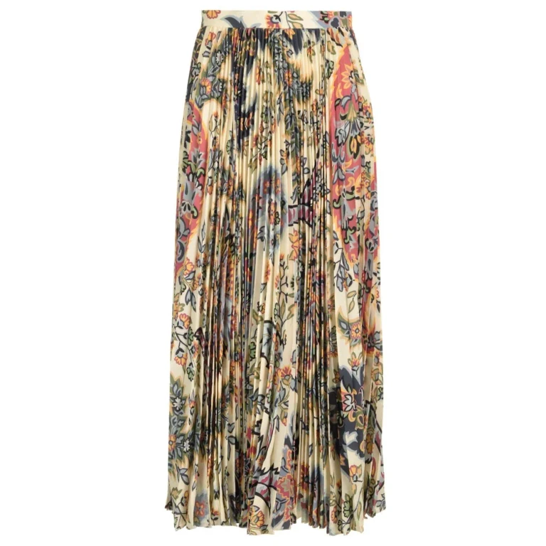 Etro Pleated Midi Skirt