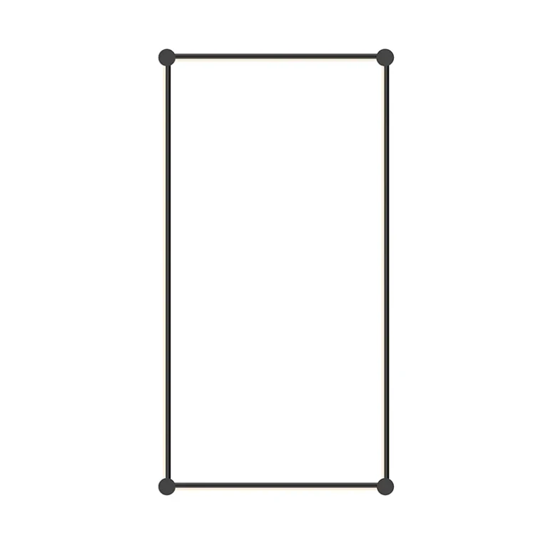 Satin Black LED Wall Bar from the Purolinear 360 Collection