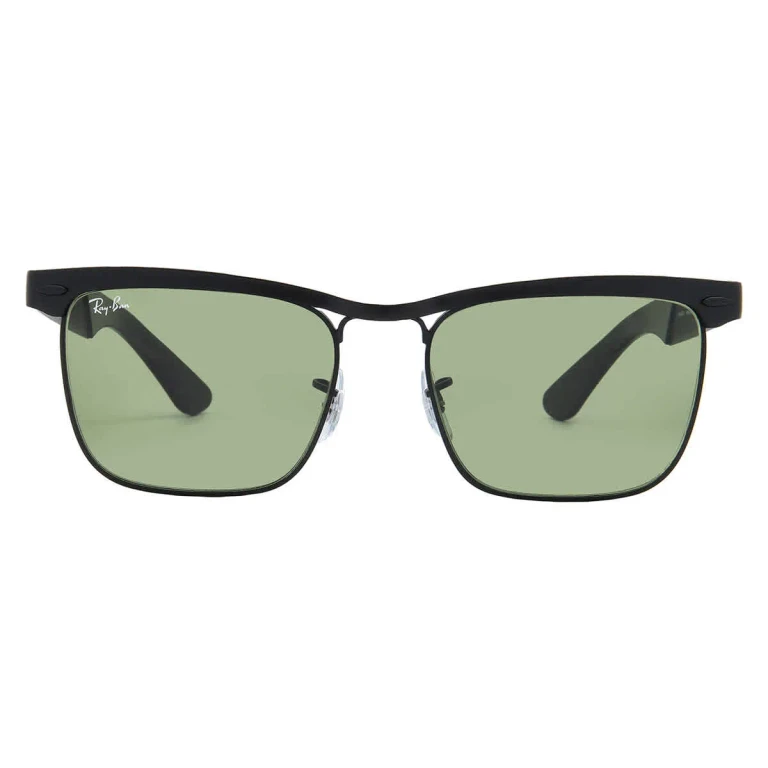 Ray Ban Wayfarer Deluxe Green Square Unisex Sunglasses RB3875 006/4E 53