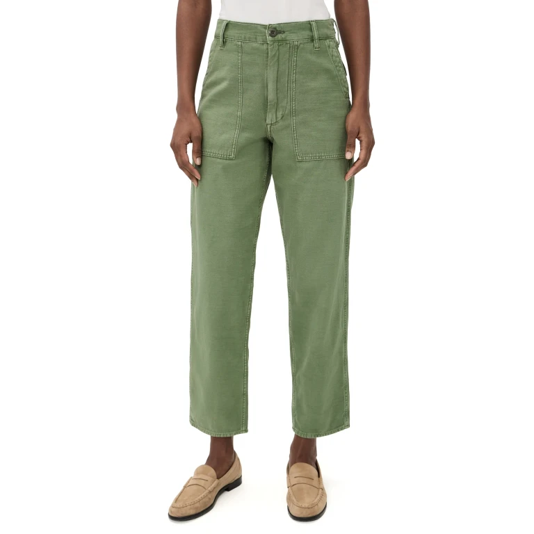 Polo Ralph Lauren Cotton Ricky Pants Olive 10