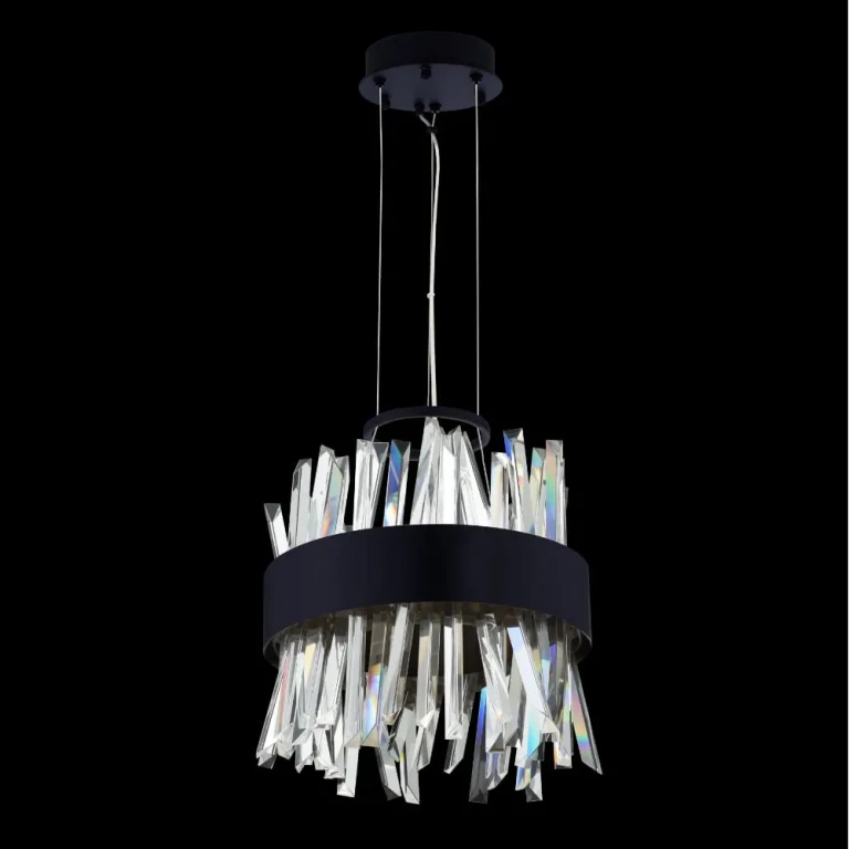 Matte Balck LED Mini Pendant from the Glacier Collection