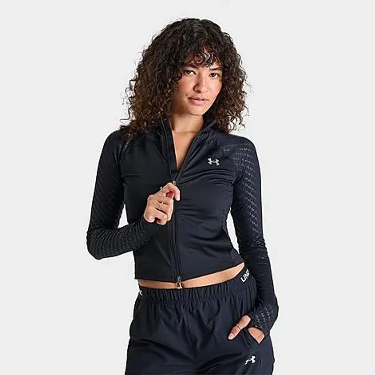 Under Armour Women's Emboss Full-Zip Jacket in Black Size: XS