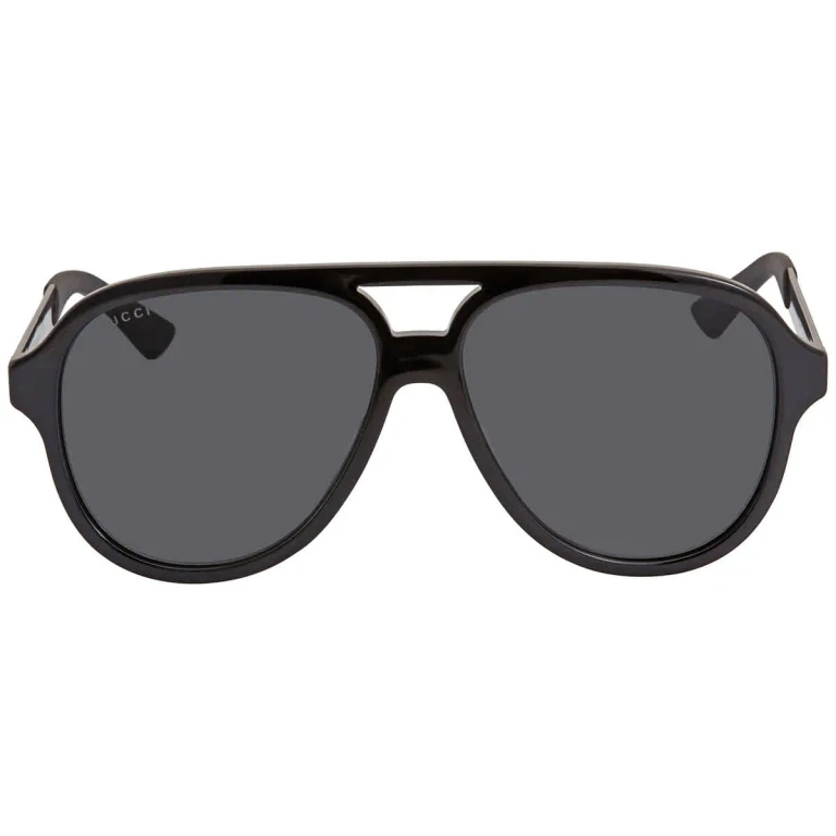 Gucci Grey Pilot Mens Sunglasses GG0688S 001 59