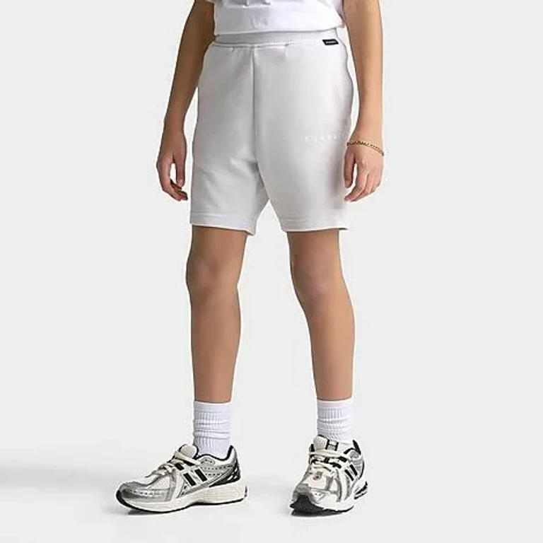 Sonneti Big Kids London French Terry Shorts in Nimbus Cloud Size: Small