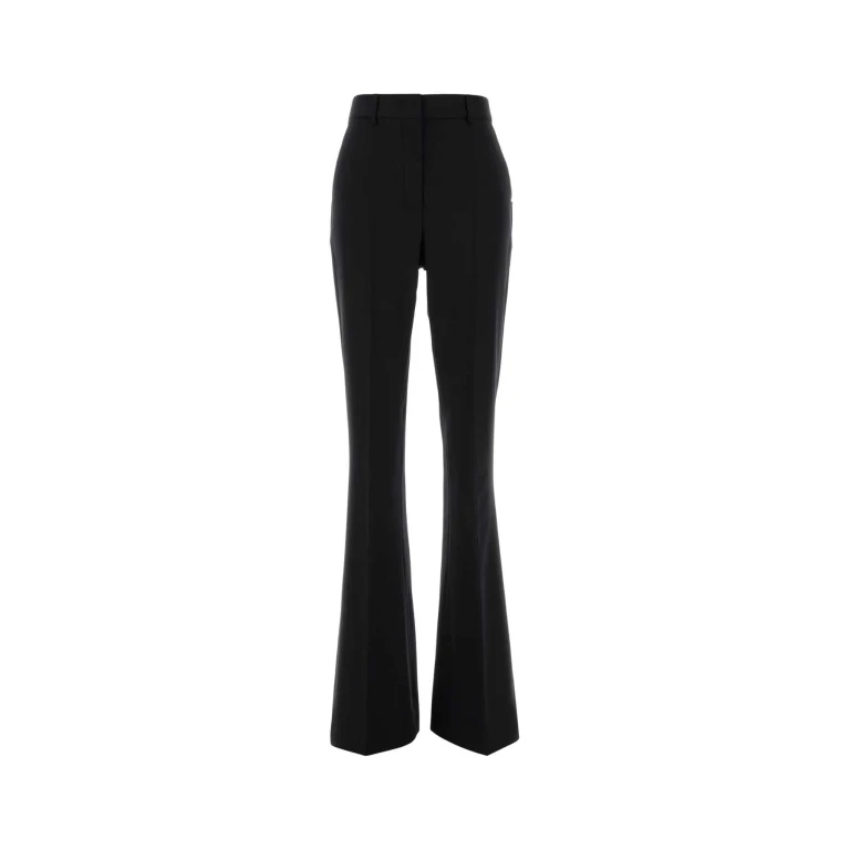 SportMax Black Stretch Wool Febe Pant