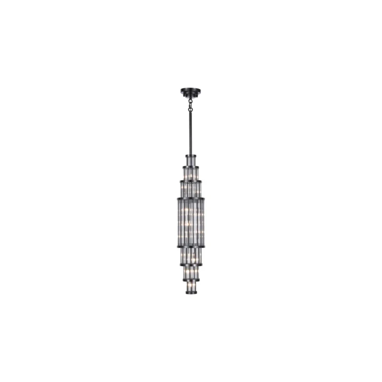 Polished Gunmetal LED Pendant from the Waldorf Collection