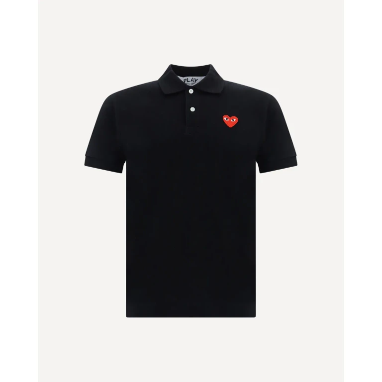 COMME DES GARÇONS PLAY Cotton Polo with patch Male XL