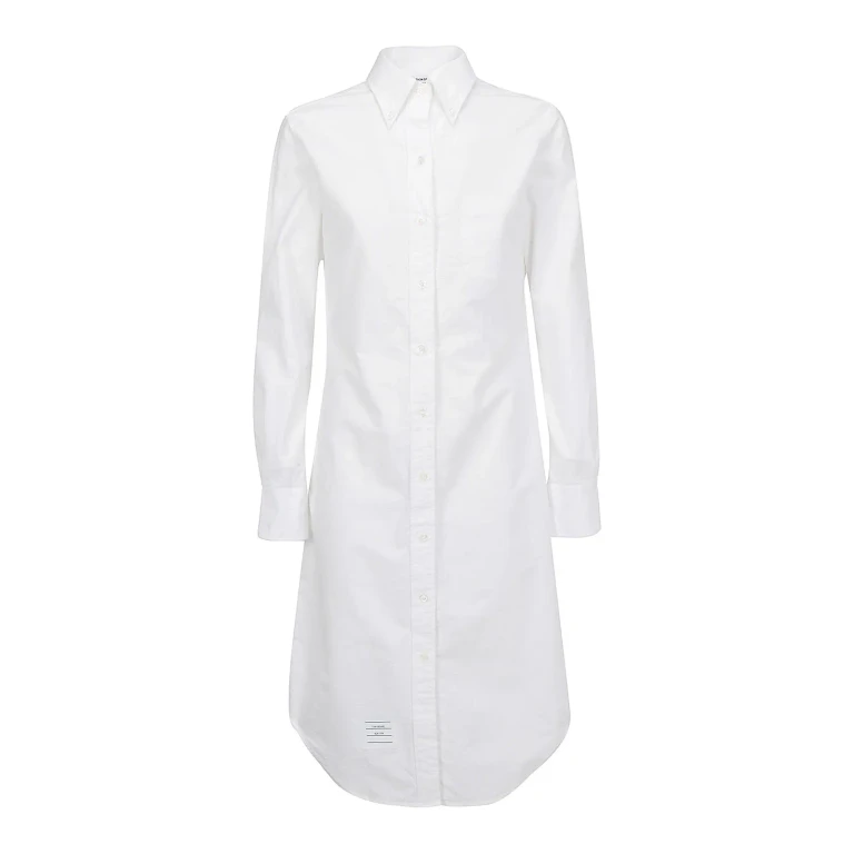 Thom Browne Robe Au Genou - Blanc