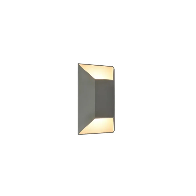 Avenue Outdoor 2-Light LED Outdoor Wall Mount in Silver