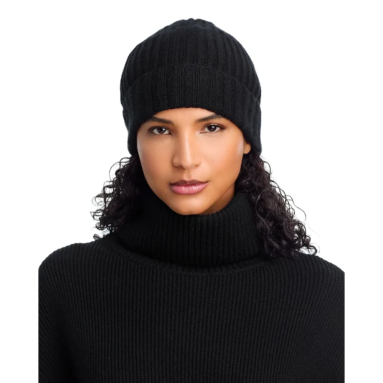V Fraas Rib Knit Cuff Cashmere Hat - Exclusive