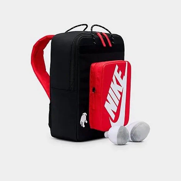Nike Kids Boxy Backpack (13L) in Black/University Red