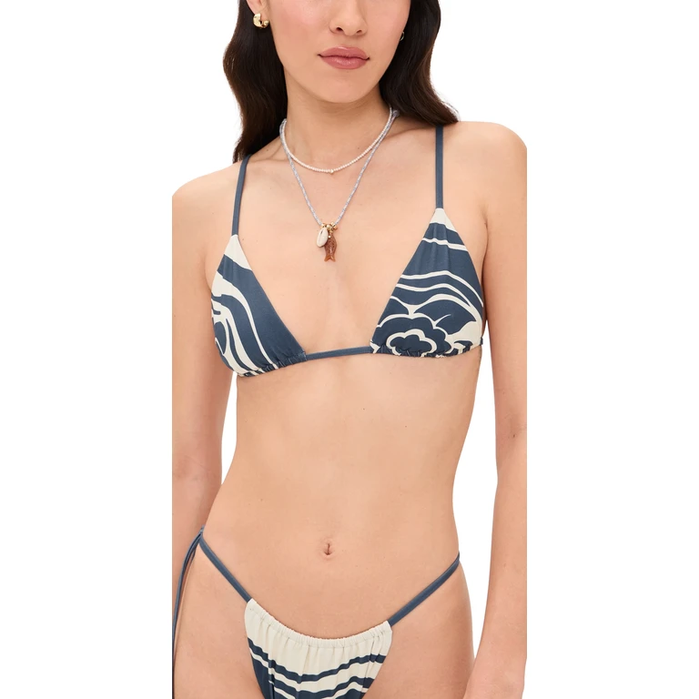 SIR. Lilou String Triangle Top Liora Charcoal Blue 3