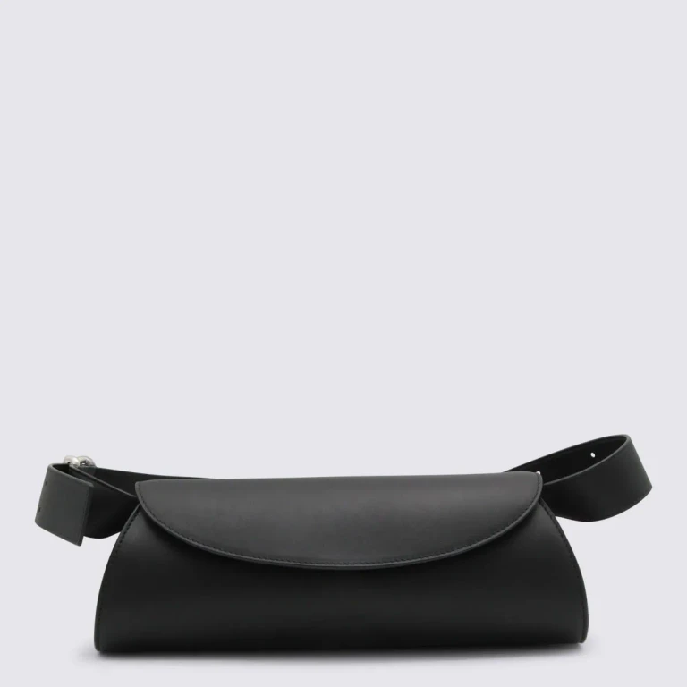 Bolso bandolera SM Cannolo en piel de cordero negra