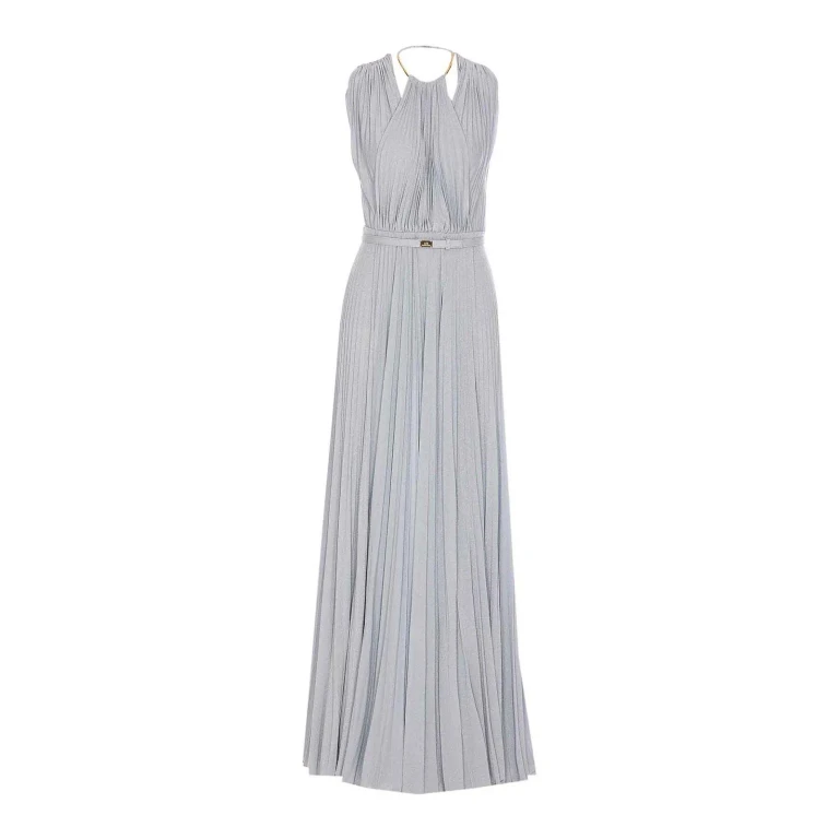 Elisabetta Franchi Maxi Robe - Beige